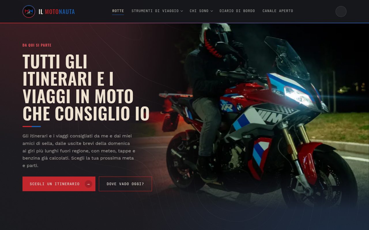 Anteprima del sito Il Motonauta su computer